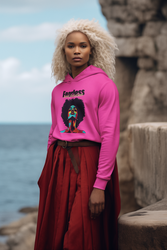 Fearless Heavy Blend™ Hooded Sweatshirt - Empowering Art for Everyday Comfort