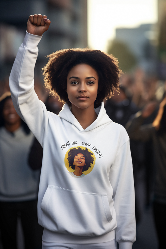 Inspirational Hoodie - "Shine Bright!" - Cozy Heavy Blend Sweatshirt